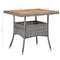vidaXL - Tuintafel - poly - rattan - en - massief - acaciahout - grijs