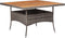 vidaXL - Tuintafel - poly - rattan - en - massief - acaciahout - grijs