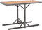 vidaXL - Tuintafel - poly - rattan - en - massief - acaciahout - antraciet