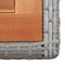 vidaXL - Tuintafel - poly - rattan - en - massief - acaciahout - antraciet