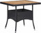 vidaXL - Tuintafel - poly - rattan - en - massief - acaciahout - zwart