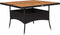 vidaXL - Tuintafel - poly - rattan - en - massief - acaciahout - zwart