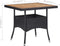 vidaXL - Tuintafel - poly - rattan - en - massief - acaciahout - zwart