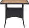 vidaXL - Tuintafel - poly - rattan - en - massief - acaciahout - zwart