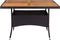 vidaXL - Tuintafel - poly - rattan - en - massief - acaciahout - zwart
