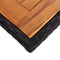 vidaXL - Tuintafel - poly - rattan - en - massief - acaciahout - zwart
