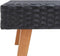 vidaXL - Tuintafel - poly - rattan - zwart