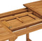 vidaXL - Tuintafel - verlengbaar - (110-160)x80x75 - cm - massief - teakhout