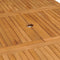 vidaXL - Tuintafel - verlengbaar - (110-160)x80x75 - cm - massief - teakhout