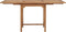 vidaXL - Tuintafel - verlengbaar - (110-160)x80x75 - cm - massief - teakhout