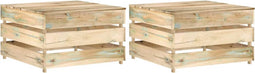 vidaXL - Tuintafels - 2 - st - pallet - geïmpregneerd - grenenhout
