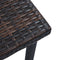 vidaXL - Tuintheetafel - 40x40x40 - cm - poly - rattan - bruin