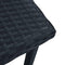 vidaXL - Tuintheetafel - 40x40x40 - cm - poly - rattan - zwart