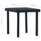 vidaXL - Tuintheetafel - 40x40x40 - cm - poly - rattan - zwart