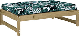 vidaXL - Tuinvoetenbank - 120x80 - cm - geïmpregneerd - grenenhout