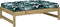vidaXL - Tuinvoetenbank - 120x80 - cm - geïmpregneerd - grenenhout