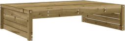 vidaXL - Tuinvoetenbank - 120x80 - cm - geïmpregneerd - grenenhout