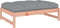 vidaXL - Tuinvoetenbank - 120x80 - cm - massief - douglashout