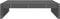 vidaXL - Tuinvoetenbank - 120x80 - cm - massief - grenenhout - grijs
