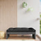 vidaXL - Tuinvoetenbank - 120x80 - cm - massief - grenenhout - grijs
