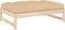 vidaXL - Tuinvoetenbank - 120x80 - cm - massief - grenenhout
