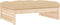 vidaXL - Tuinvoetenbank - 120x80 - cm - massief - grenenhout