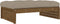 vidaXL - Tuinvoetenbank - 120x80 - cm - massief - grenenhout - honingbruin