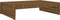 vidaXL - Tuinvoetenbank - 120x80 - cm - massief - grenenhout - honingbruin