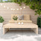 vidaXL - Tuinvoetenbank - 120x80 - cm - massief - grenenhout