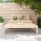 vidaXL - Tuinvoetenbank - 120x80 - cm - massief - grenenhout