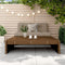 vidaXL - Tuinvoetenbank - 120x80 - cm - massief - grenenhout - honingbruin