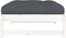 vidaXL - Tuinvoetenbank - 120x80 - cm - massief - grenenhout - wit