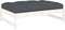 vidaXL - Tuinvoetenbank - 120x80 - cm - massief - grenenhout - wit