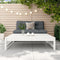 vidaXL - Tuinvoetenbank - 120x80 - cm - massief - grenenhout - wit