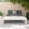 vidaXL - Tuinvoetenbank - 120x80 - cm - massief - grenenhout - wit