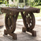 vidaXL - Tuinvoetenbank - 40x36,5x38,5 - cm - massief - vurenhout