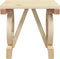 vidaXL - Tuinvoetenbank - 40x36,5x38,5 - cm - massief - vurenhout