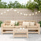 vidaXL - Tuinvoetenbank - 62x30x32 - cm - massief - grenenhout