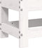 vidaXL - Tuinvoetenbank - 62x30x32 - cm - massief - grenenhout - wit