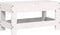 vidaXL - Tuinvoetenbank - 62x30x32 - cm - massief - grenenhout - wit