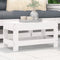 vidaXL - Tuinvoetenbank - 62x30x32 - cm - massief - grenenhout - wit