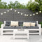 vidaXL - Tuinvoetenbank - 62x30x32 - cm - massief - grenenhout - wit
