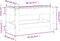vidaXL - Tuinvoetenbank - 62x30x32 - cm - massief - grenenhout - wit