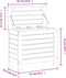 vidaXL - Tuinvoetenbank - 62x31,5x52 - cm - geïmpregneerd - grenenhout