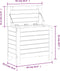 vidaXL - Tuinvoetenbank - 62x31,5x52 - cm - massief - douglashout