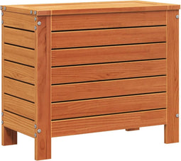 vidaXL - Tuinvoetenbank - 62x31,5x52 - cm - massief - grenenhout - wasbruin