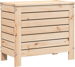 vidaXL - Tuinvoetenbank - 62x31,5x52 - cm - massief - grenenhout