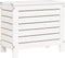 vidaXL - Tuinvoetenbank - 62x31,5x52 - cm - massief - grenenhout - wit