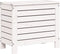 vidaXL - Tuinvoetenbank - 62x31,5x52 - cm - massief - grenenhout - wit