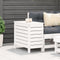 vidaXL - Tuinvoetenbank - 62x31,5x52 - cm - massief - grenenhout - wit